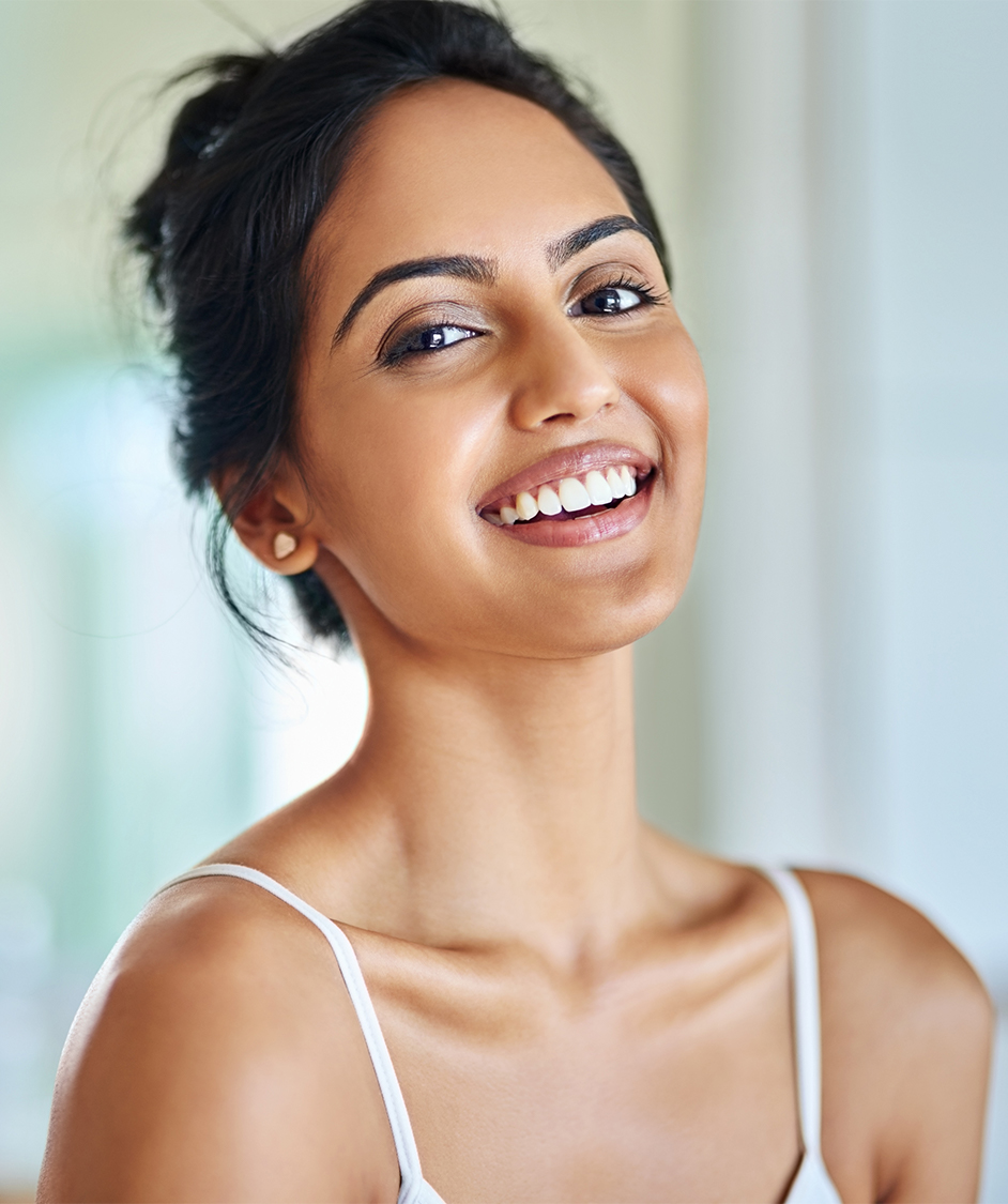 Beautiful woman smiling