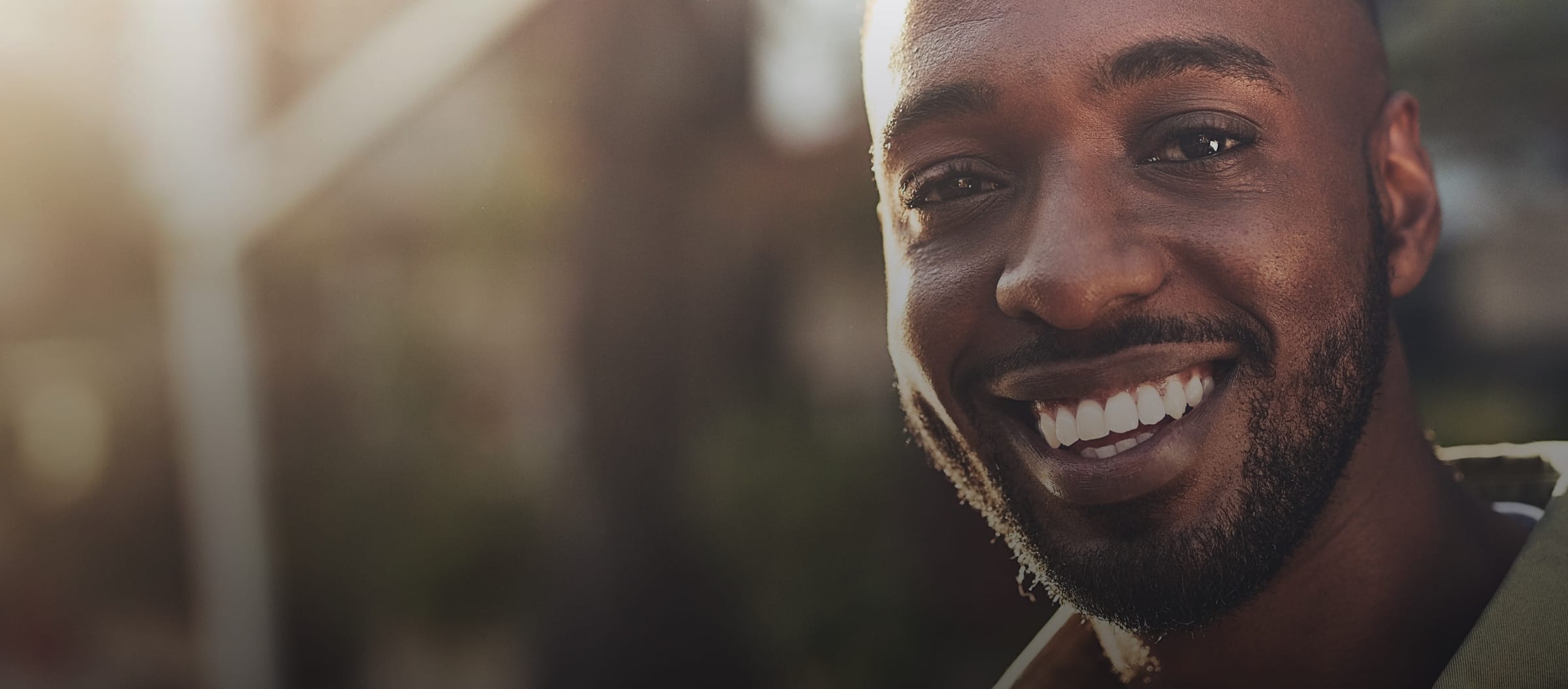 man smiling